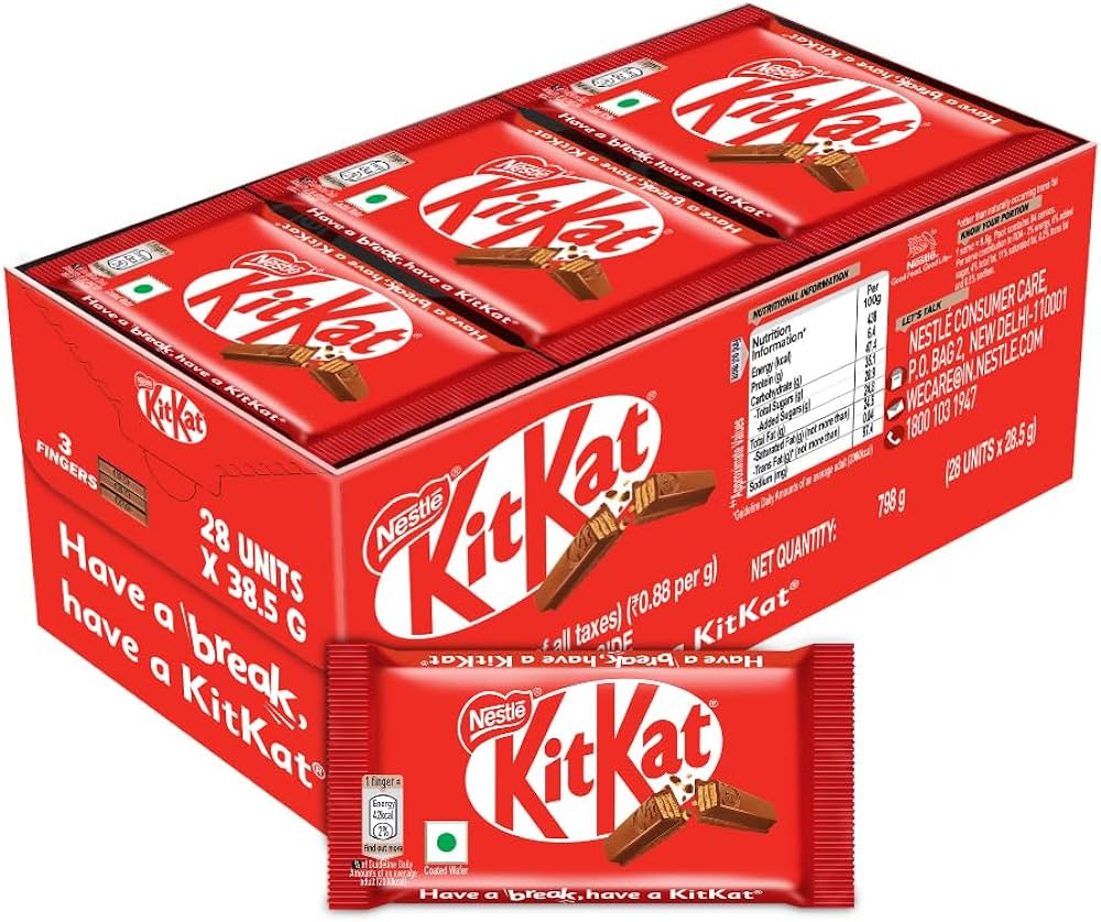 Nestle Kitkat 3Finger Chocolate 28Pcs Box